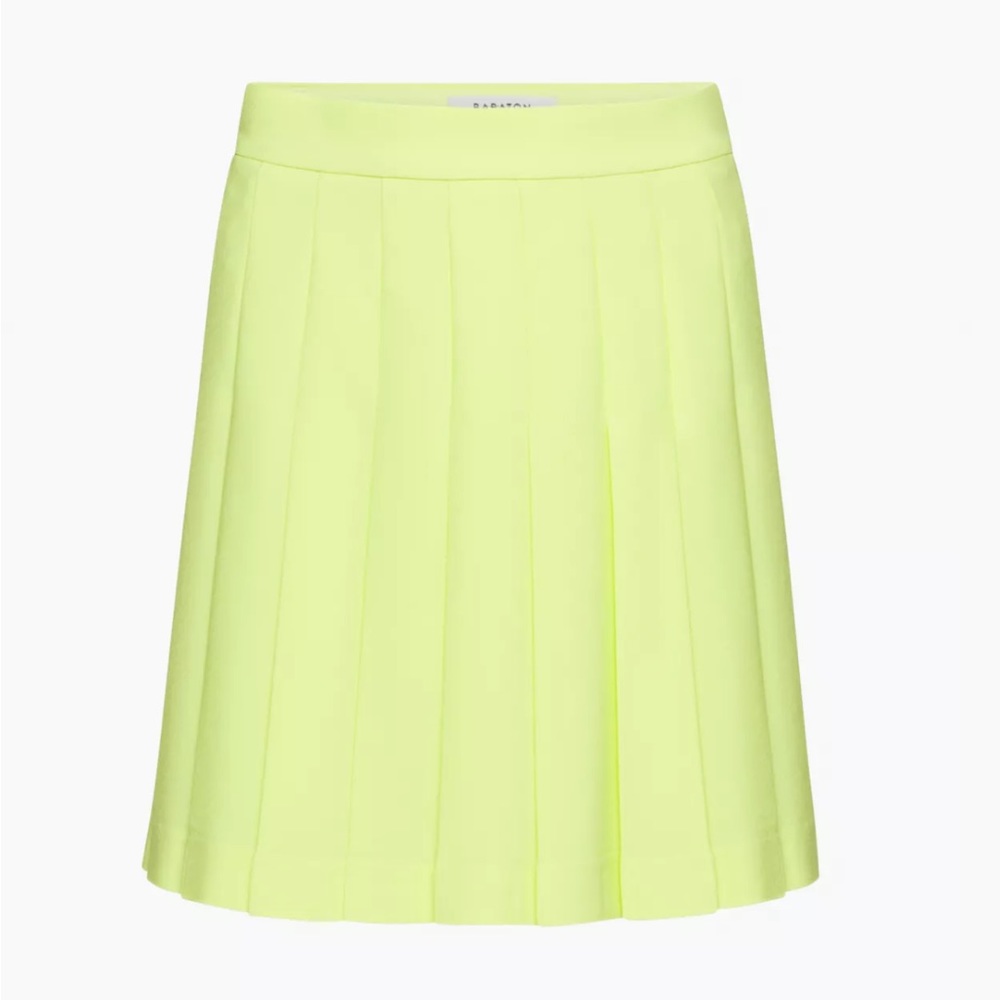 Aritzia NWT Babaton Chamomile Yellow Pleated Pistilli Mini Skirt